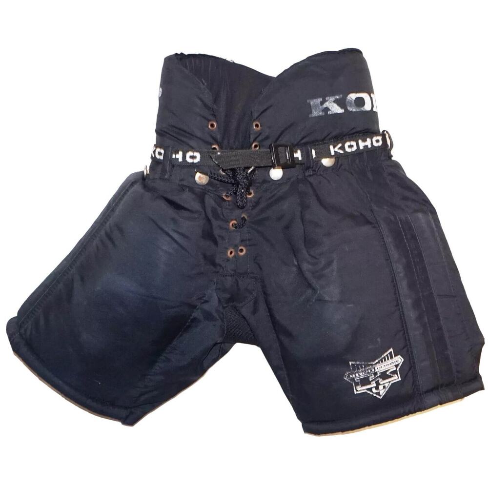 Vintage Koho Ultimate Padded Ice Hockey Black Pants- Junior Small 23"-25"